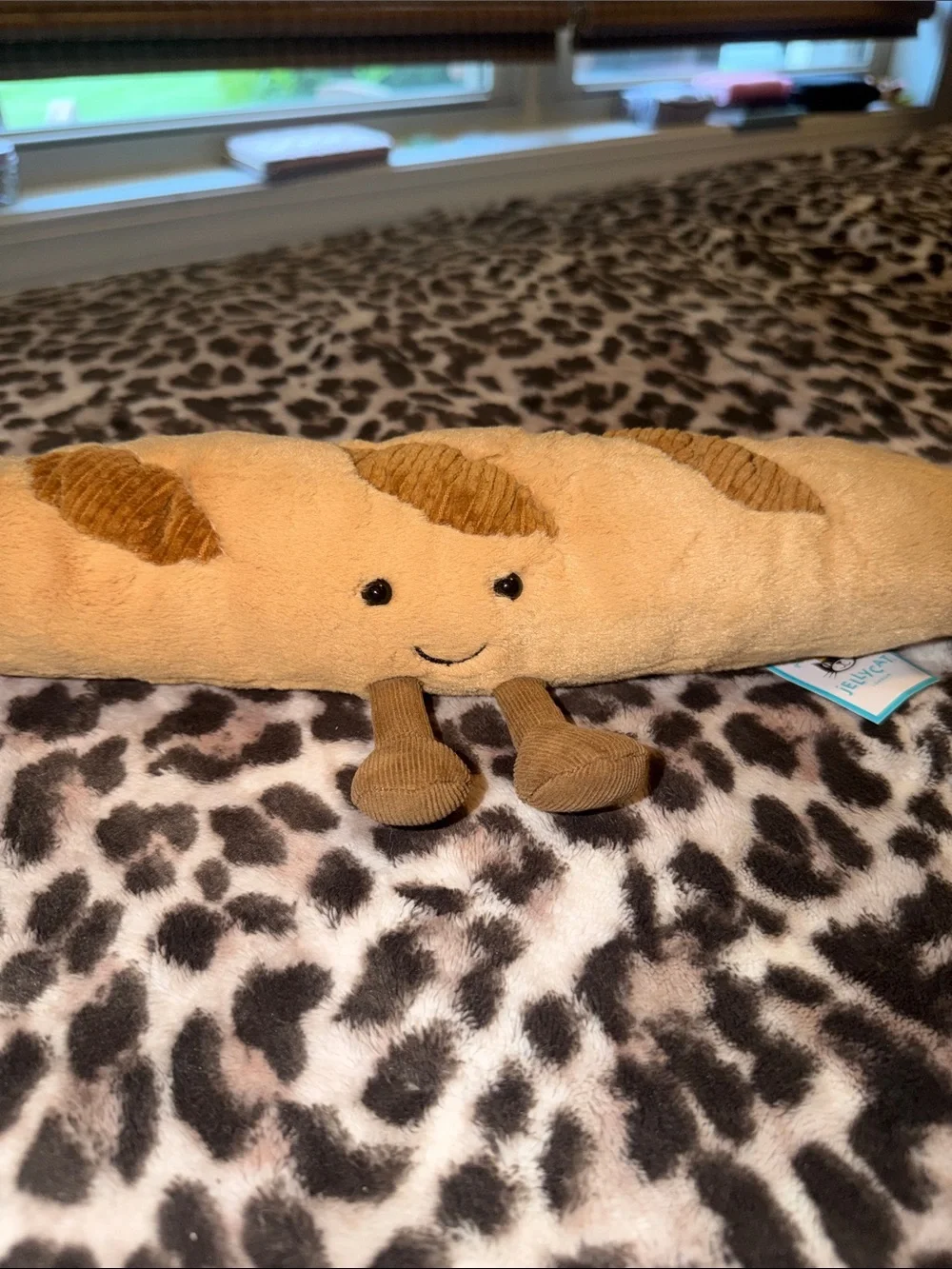 Jellycat Tan and Brown Baguette